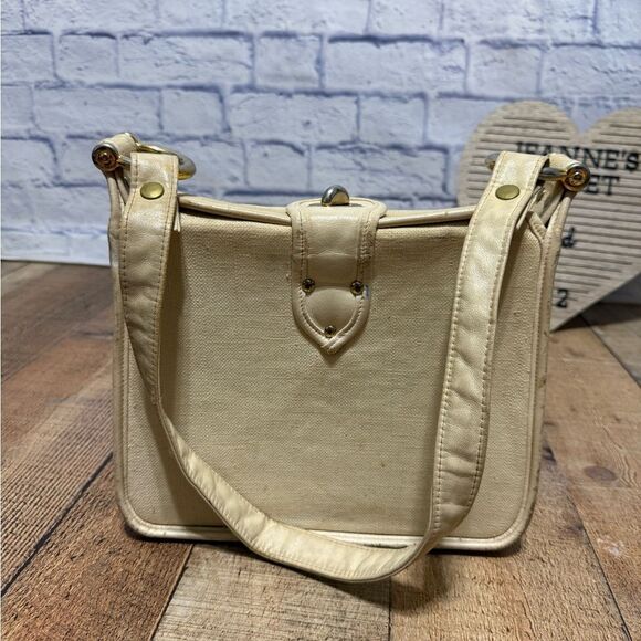 Enid Collins Humdinger Hummingbird Flowers Jeweled Canvas Bag Purse *flaws* - Picture 3 of 13